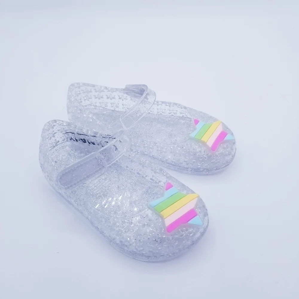 Old Navy Glitter-Jelly Mary Jane Flats for Toddler Girls NWT